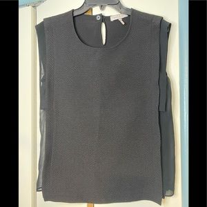 Sandro Scoop Neck Black Sleeveless Tank Size 2